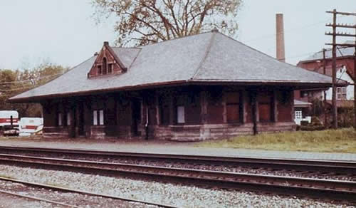 New York Central Depot, Mishawaka 1961 (credit: John Strombeck on Thomas Kepshire website)