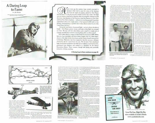 Thumbnails of layout in Nostalgia magazine (Bozzi Media).